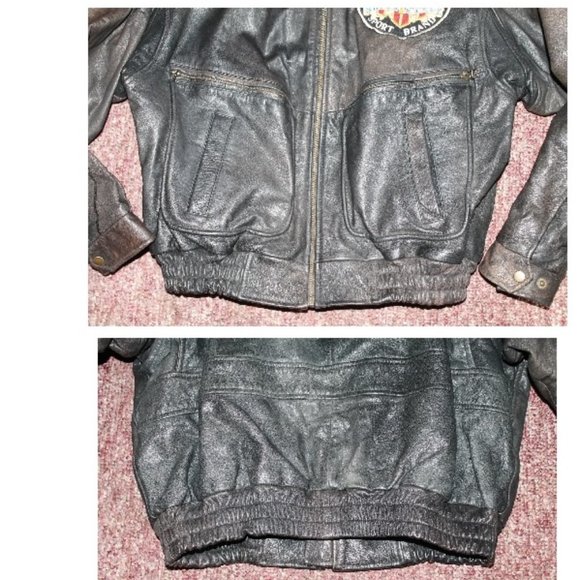 New Mickey Mouse Leather Bomber Biker Jacket - Picture 13 of 16